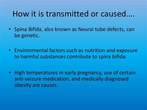 Top 3 causes and symptoms of spina bifida