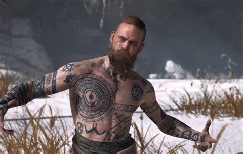 Wallpaper Games, Winter, Snow, Viking, Tattoo, PS4, God of War (2018 ...