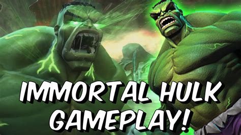 Immortal Hulk Gameplay 6 Star Rank 2 Smashes Realm Of Legends Marvel Contest Of Champions