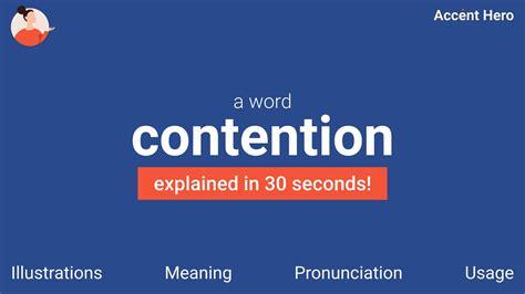 CONTENTION Meaning And Pronunciation YouTube