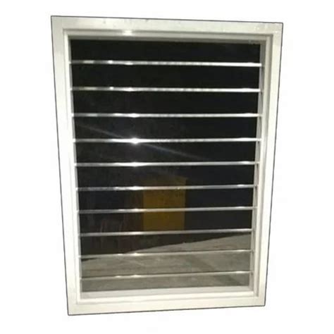 Rectangular White Stainless Steel Window Grills Grade Of Material