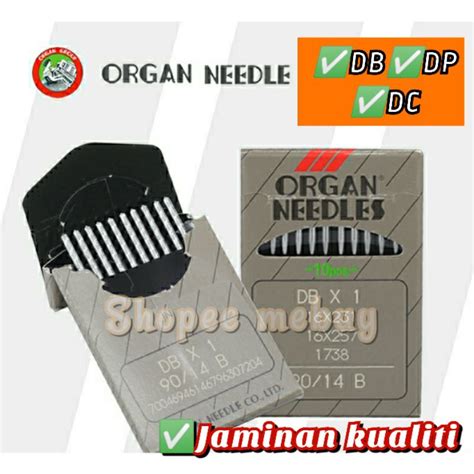 Organ Needle Highspeed DB DP DC Pek Gold Jarum Mesin Industri