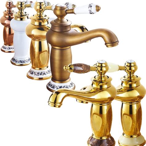 Luxury Design Bathroom Short Brass Hot And Cold Tap Single Lever Basin Deck Mounted Faucet Free