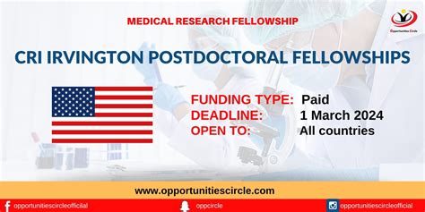 Cri Irvington Postdoctoral Fellowships 2024 Opportunities Circle