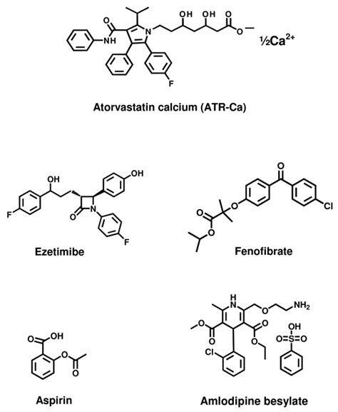 The Chemical Structure Of Atorvastatin Calcium Atr Ca And The