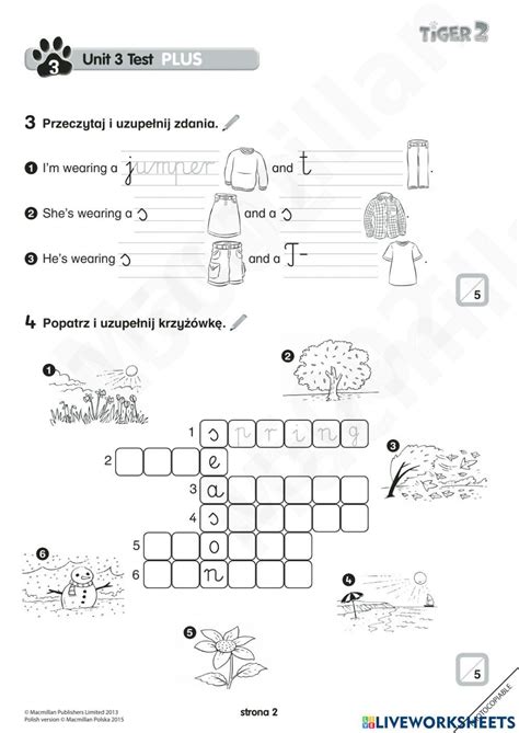 Test Tiger 2 Unit 3 Online Exercise For Live Worksheets