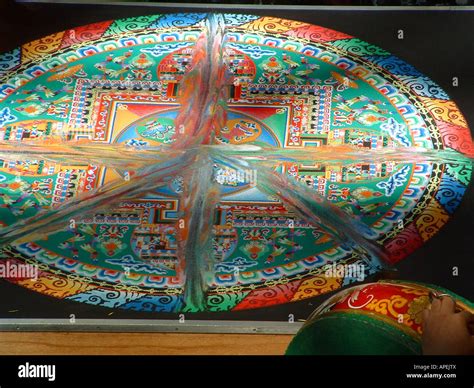 Buddhist Sand Mandala Destruction