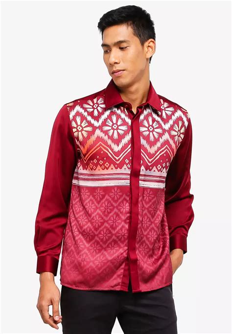 Buy Gene Martino Men S Batik Shirt Online Zalora Malaysia