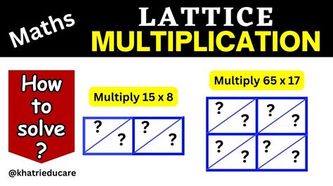 Multiplication Part 3 Lattice Multiplication How To Find Product With Lattice Multiplication