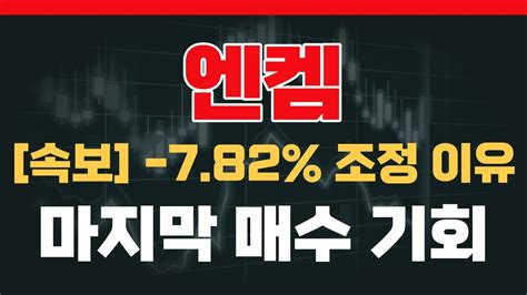 엔켐 주가전망 3월 8일 긴급분석 엔켐 단기 조정 이후 급등 시나리오는 이거였다 공시 가격을 기억해야 하는 이유엔켐대응