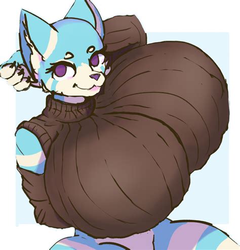 Rule 34 Anthro Arctic Fox Big Breasts Blue Body Blue Fur Breasts