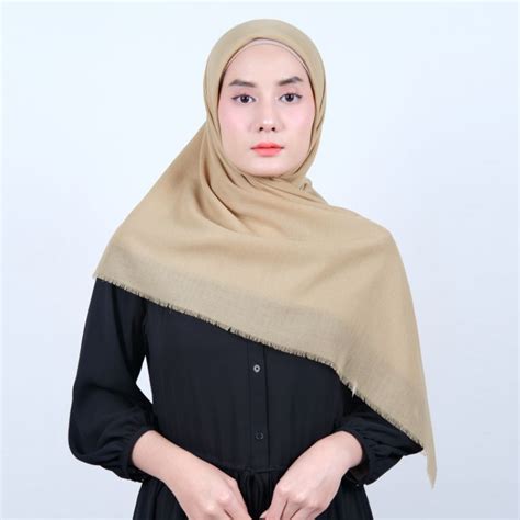 Jual Jilbab Segi Empat Polos Hijab Kerudung Ansania Saudia Rawis