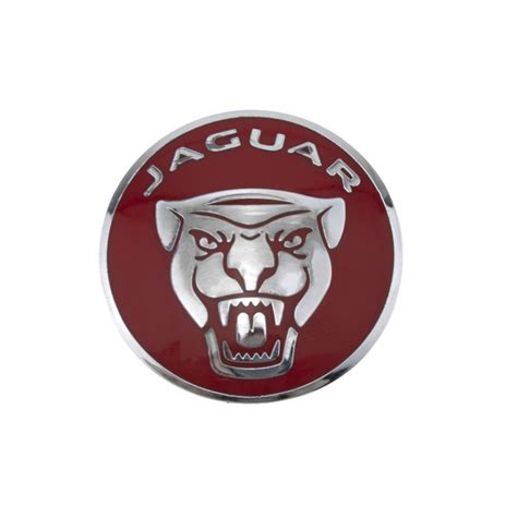 Эмблема для Jaguar круглая 42 мм красная - купить по выгодным ценам в ...