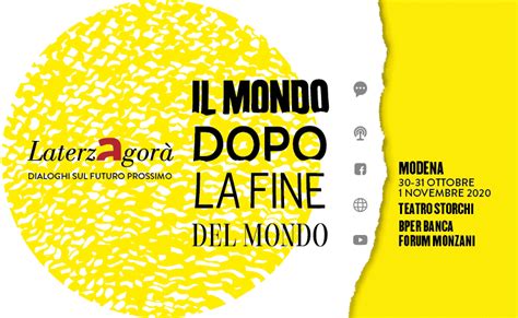 Liberainformazione Modena Il Festival Laterza Agorà dal 30 ottobre al