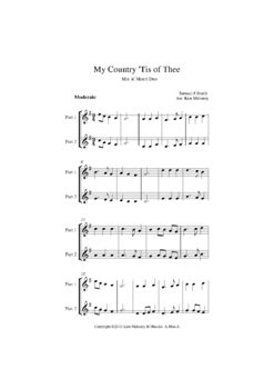 My Country Tis' of Thee: Instrumental with Mix n Match parts | TpT