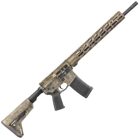 Ruger Ar 556 5 56mm Nato 18in Black Frazzled Brown Semi Automatic Modern Sporting Rifle 30 1