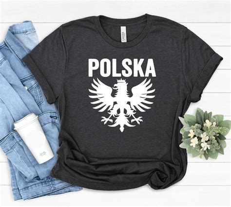 Camisa de Polonia águila polaca escudo de armas de Polonia Polska