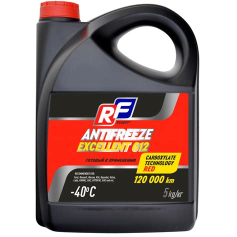 Антифриз ANTIFREEZE EXCELLENT G12 40 RUSEFF 5 кг 17359N - выгодная цена ...