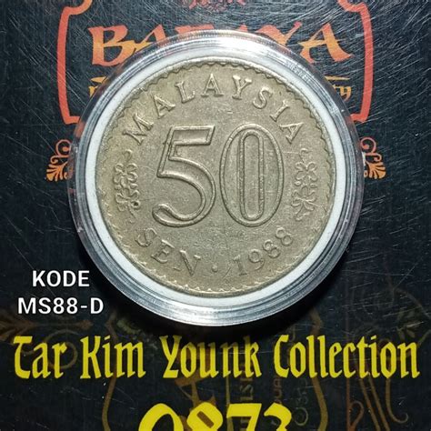 Jual Koleksi 50 Sen Koin Malaysia Seri Gedung Tahun 1988 Kode MS88 D