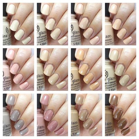 China Glaze Shades Of Nude Collection China Glaze Glaze Nail Polish