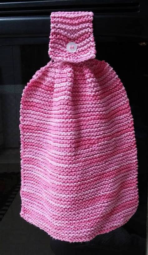 Large Hanging Towel Pattern Only Handmade Knit Kitchen Etsy