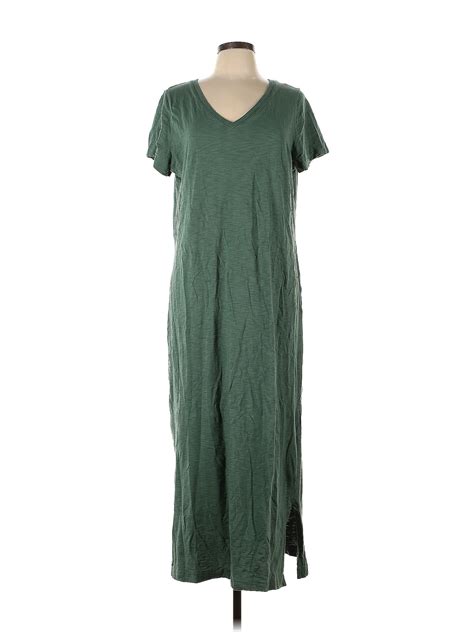 Universal Thread Solid Green Casual Dress Size L 36 Off ThredUp