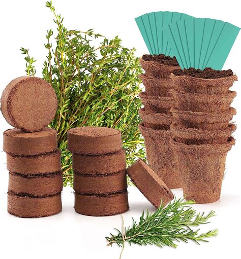 Pcs Coco Coir Seed Starter Pots Pcs Compressed Coco Coir Fiber