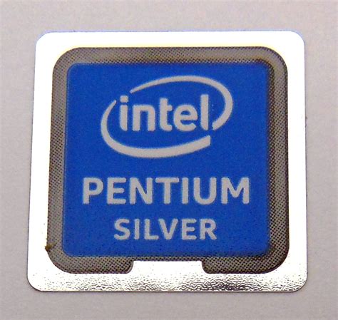 Intel PENTIUM Silver sticker 18x18mm / 11/16″ x 11/16″ [1021] – Vath ...