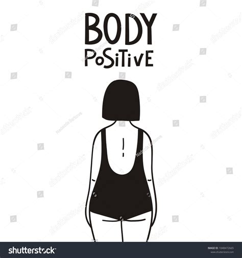 Body Positive Lettering Hand Drawn Typography Stock Vector Royalty Free 1048472665 Shutterstock