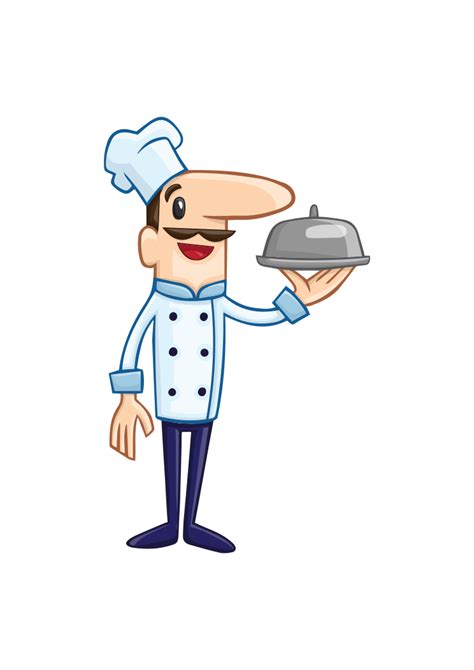 Cook Chef With Tray Clipart Free Svg File Svg Heart Clip Art Library