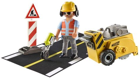 Playmobil Bauarbeiter Mit Kantenfr Ser Ab