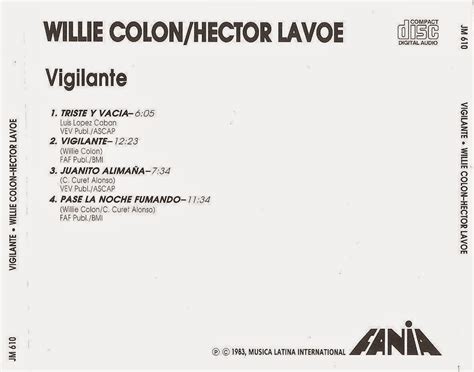 SALSA VIDA 1983 Hector Lavoe Willie Colon Vigilante