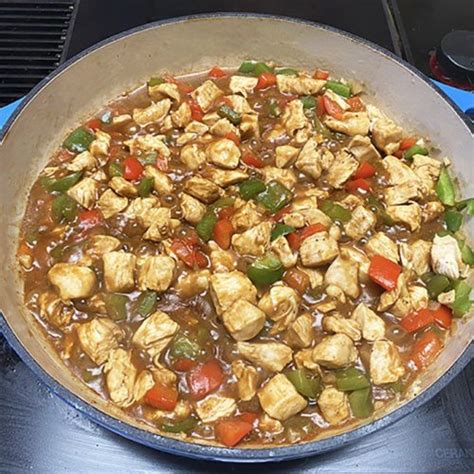 Honey Mustard Chicken Skillet With Peppers And Onions Burn The Fat Blog