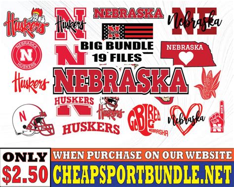 Nebraska Huskers Football Team Svg Nebraska Huskers Svg Etsy