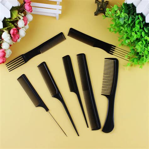 New 10pcs Set Professional Various Black Hair Comb Salon Hair Styling