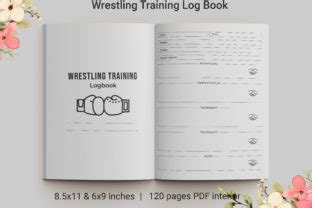 Wrestling Training Logbook Kdp Interior Graphic By Farjanafim