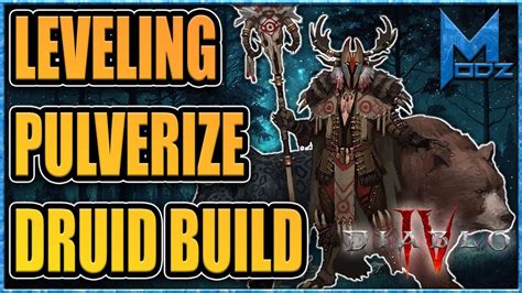 Pulverize Druid Leveling Build Guide Diablo Season Malignant