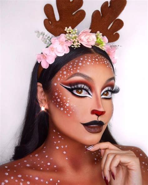 Xmas Makeup Christmas Eye Makeup Cute Halloween Makeup Holiday