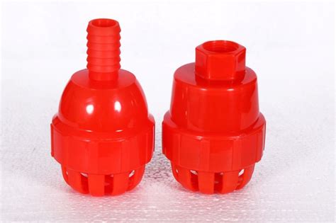 Red Plastic PVC Nipple Foot Valve Valve Size 3 Inch Size 15mm To