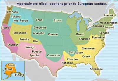 North America’s Midwest Native American Tribes | Native american map ...