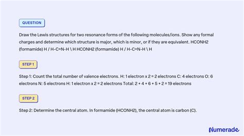 SOLVED: Draw the Lewis structures for two resonance forms of the ...