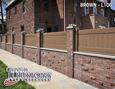 Where Can I Get Brown Vinyl Privacy Fence Illusions Fence Modern Design Vinyl Privacy