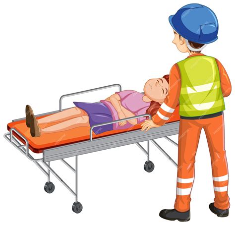 Patient On Stretcher Clip Art