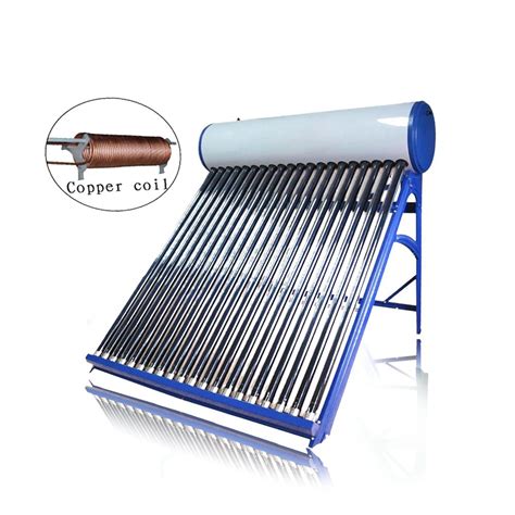 Solar Hot Water Heater With Copper Coil For Domestic Hot Water Heater China Solar Hot Water