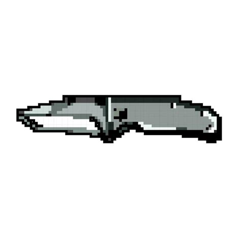 blade military knife game pixel art vector illustration 23874064 Vector ...