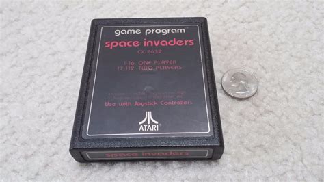 Atari 2600 Space Invaders Text Label Cartridge With Manual 770005004272 Ebay