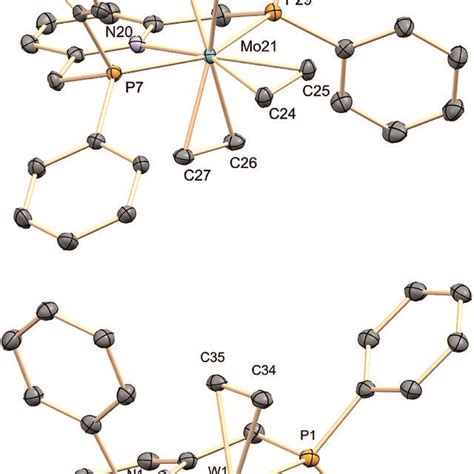 Solid State Structures Of Tris Ethylene Complexes A Top And B