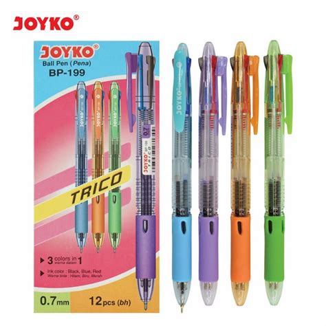 Jual Pulpen Joyko Bp 199 Trico 3in1 0 7mm 1pak 12pcs Shopee Indonesia