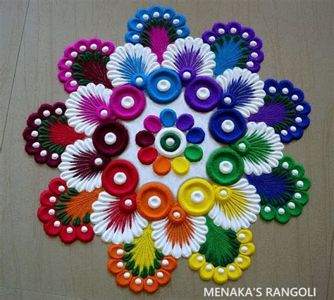 Easy Simple Rangoli Designs For Ganesha Chaturthi Festival Rangoli