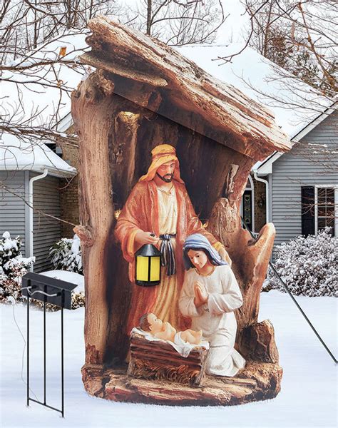 Holy Family Outdoor Display, Nativity Sets and Displays: Monastery Icons